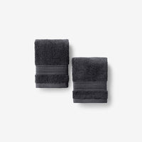 Turkish Cotton Washcloths, Set of 2 - Pewter Gray,Pewter Gray