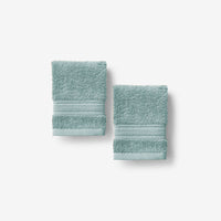 Turkish Cotton Washcloths, Set of 2 - Sea Spray,Sea Spray