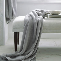 Turkish Cotton Washcloths, Set of 2 - Silver,Silver