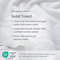 Turkish Cotton 4-Piece Bath & Hand Towel Set - Sea Spray,Sea Spray