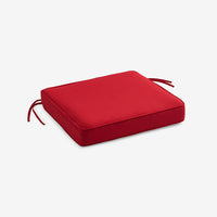 Replacement Boxed Edge Chair Cushion - Jockey Red, 16 in. x 15 in.,Jockey Red