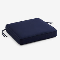 Replacement Boxed Edge Chair Cushion - Navy, 21 in. x 19 in.,Navy