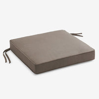 Replacement Boxed Edge Chair Cushion - Taupe, 21 in. x 19 in.,Taupe