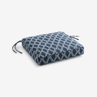 Replacement Boxed Edge Chair Cushion - Voyage Indigo, 16 in. x 15 in.,Voyage Indigo