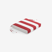 Replacement Knife Edge Chair Cushion - Cabana Jockey Red, 16 in. x 15 in.,Cabana Jockey Red