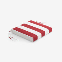 Replacement Knife Edge Chair Cushion - Cabana Jockey Red, 18 in. x 18 in.,Cabana Jockey Red