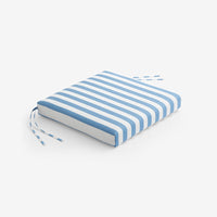 Replacement Knife Edge Chair Cushion - Narrow Stripe Air Blue, 18 in. x 18 in.,Narrow Stripe Air Blue