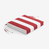 Replacement Knife Edge Chair Cushion - Cabana Jockey Red, 20 in. x 20 in.,Cabana Jockey Red