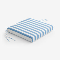 Replacement Knife Edge Chair Cushion - Narrow Stripe Air Blue, 20 in. x 20 in.,Narrow Stripe Air Blue