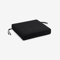 Replacement Boxed Edge Chair Cushion - Black, 16 in. x 15 in.,Black