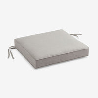 Replacement Boxed Edge Chair Cushion - Silver, 18 in. x 18 in.,Silver