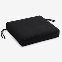 Replacement Boxed Edge Chair Cushion - Black, 21 in. x 19 in.,Black