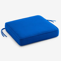 Replacement Boxed Edge Chair Cushion - Pacific Blue, 21 in. x 19 in.,Pacific Blue