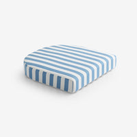 Contour Chair Cushion - Narrow Stripe Air Blue, 16 in. x 15 in.,Narrow Stripe Air Blue