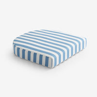 Contour Chair Cushion - Narrow Stripe Air Blue, 18 in. x 18 in.,Narrow Stripe Air Blue