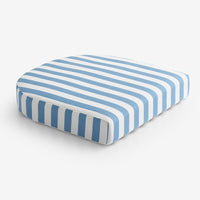 Contour Chair Cushion - Narrow Stripe Air Blue, 20 in. x 20 in.,Narrow Stripe Air Blue