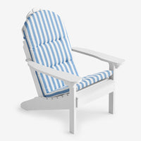 Adirondack Chair Cushion - Narrow Stripe Air Blue,Narrow Stripe Air Blue