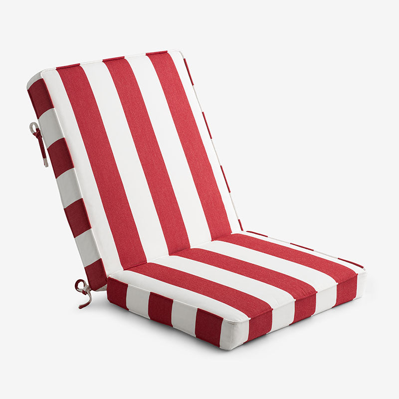 Chair & Seatback Cushion - Cabana Jockey Red,Cabana Jockey Red