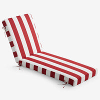 Chaise Lounge Cushion - Cabana Jockey Red, 80 in. x 23 in.,Cabana Jockey Red