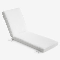 Chaise Lounge Cushion - White, 80 in. x 23 in.,White