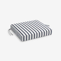 Replacement Boxed Edge Chair Cushion - Lido Stripe, 16 in. x 15 in.,Lido Stripe