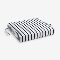 Replacement Boxed Edge Chair Cushion - Lido Stripe, 18 in. x 18 in.,Lido Stripe
