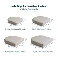 Contour Chair Cushion - White, 21 in . x 19 in.,White
