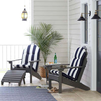 Adirondack Chair Cushion - Narrow Stripe Air Blue,Narrow Stripe Air Blue
