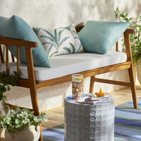 Bench Cushion - White,White