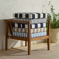 Replacement Boxed Edge Chair Cushion - Cabana Classic, 21 in. x 19 in.,Cabana Classic
