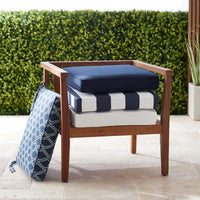 Replacement Boxed Edge Chair Cushion - Navy, 21 in. x 19 in.,Navy
