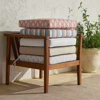 Replacement Boxed Edge Chair Cushion - White, 21 in. x 19 in.,White