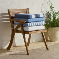 Replacement Knife Edge Chair Cushion - Narrow Stripe Air Blue, 20 in. x 20 in.,Narrow Stripe Air Blue
