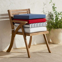 Replacement Knife Edge Chair Cushion - White, 18 in. x 18 in.,White
