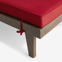 Chaise Lounge Cushion - White, 80 in. x 23 in.,White