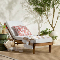 Chaise Lounge Cushion - White, 80 in. x 23 in.,White