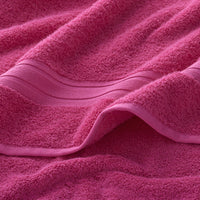 Turkish Cotton 4-Piece Bath & Hand Towel Set - Magenta Pink,Magenta Pink