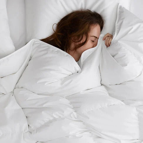 Down Alternative comforter on a bed