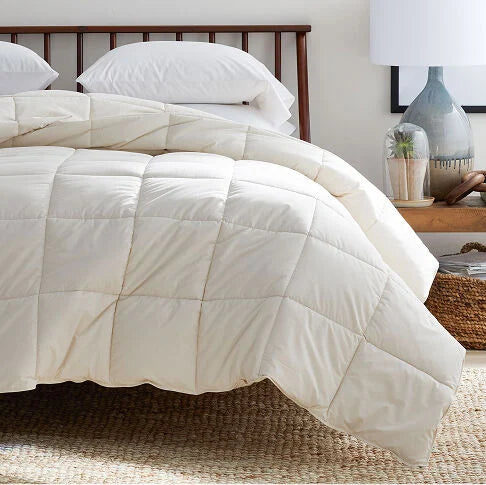 All Season Wool comforter on a bed